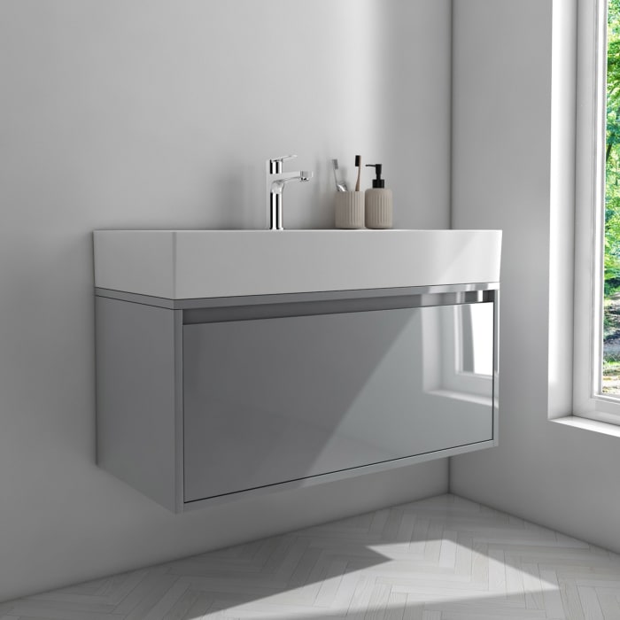 Pure 2.0 Waschtisch mit Unterschrank 90 cm mit 1 Auszug