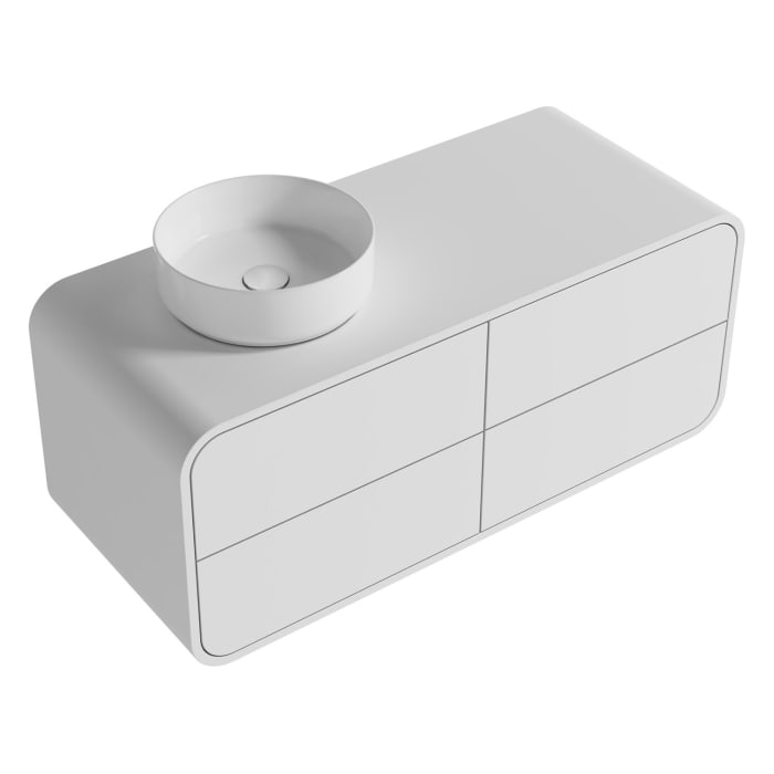 Pure Arc Waschtischunterschrank 120 cm, Waschtisch links