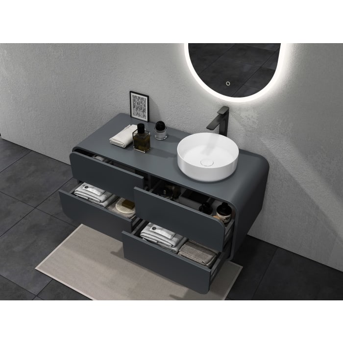 Pure Arc Waschtischunterschrank 120 cm, Waschtisch rechts