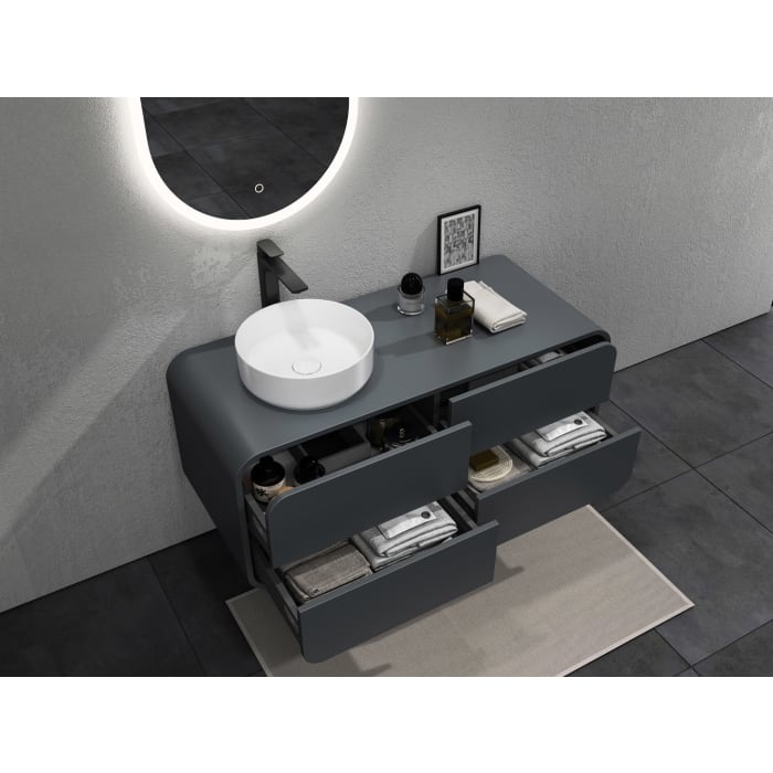 Pure Arc Waschtischunterschrank 120 cm, Waschtisch links