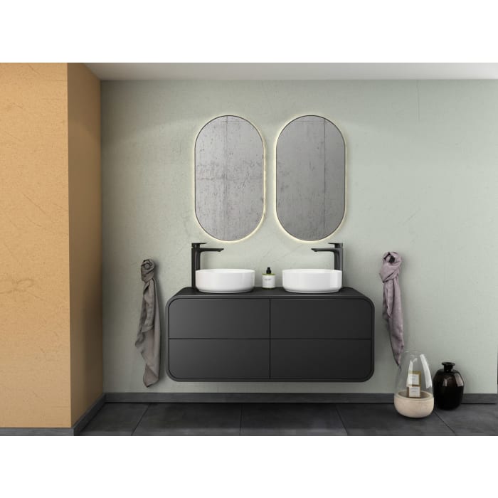 Pure Arc Waschtischunterschrank 120 cm, Waschtisch links und rechts