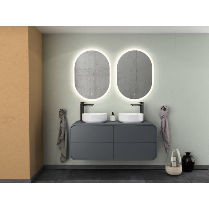 Pure Arc Waschtischunterschrank 120 cm, Waschtisch links und rechts