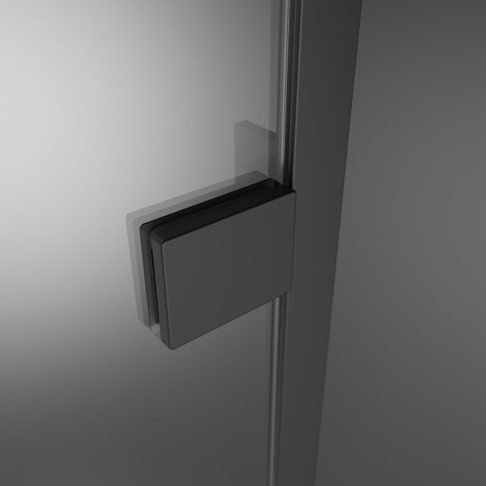 Planplus Pure Drehtür an Festteil für Nische 80 x 200 cm, Anschlag rechts