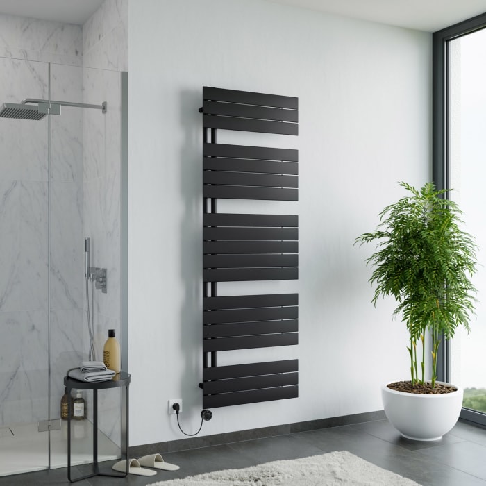 Plan Open E Badheizkörper 50 x 172 cm, rein elektrisch, Heizstab Typ 3, Öffnung rechts