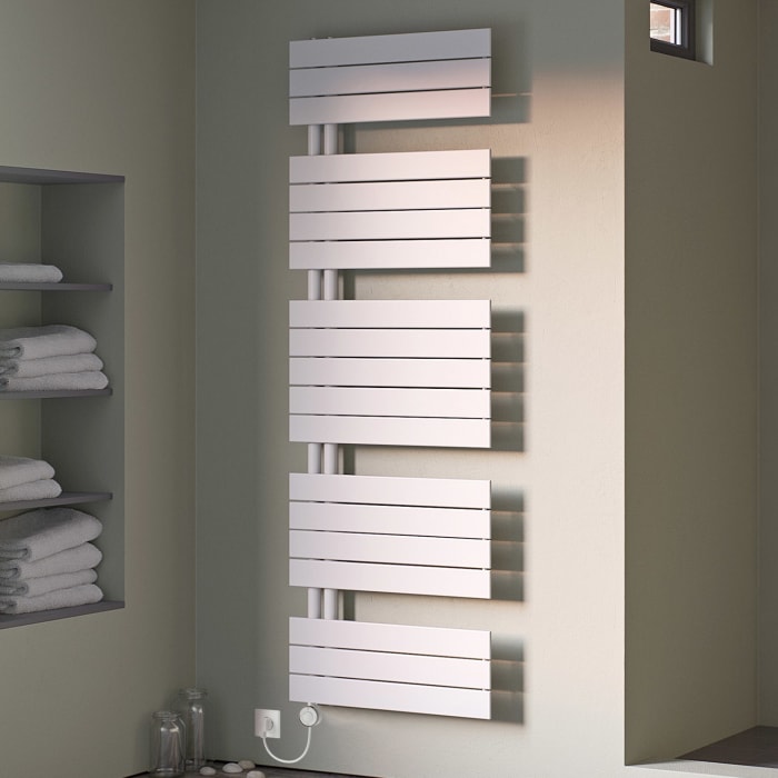 Plan Open E Badheizkörper 60 x 119,5 cm, rein elektrisch, Heizstab Typ 3, Öffnung rechts