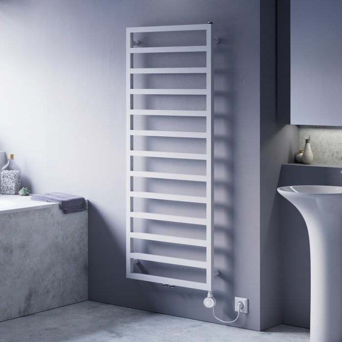 Quara E Badheizkörper 60 x 87 cm, rein elektrisch, Heizstab Typ 3 rechts