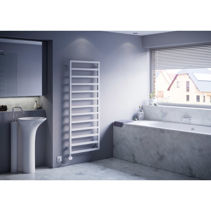 Quara E Badheizkörper 60 x 87 cm, rein elektrisch, Heizstab Typ 3 links