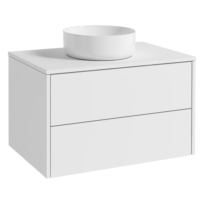 Art Waschtischkonsole 80 cm mit 2 Auszügen