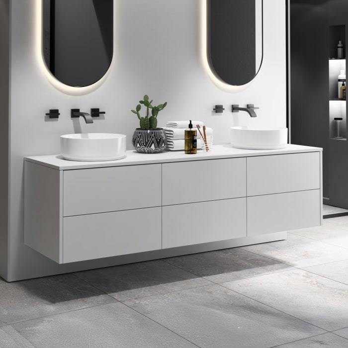 Art Waschtischkonsole 180 cm mit 6 Auszügen