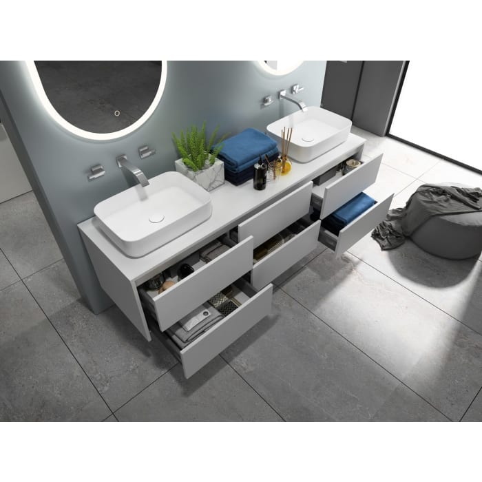 Art Waschtischkonsole 180 cm mit 6 Auszügen