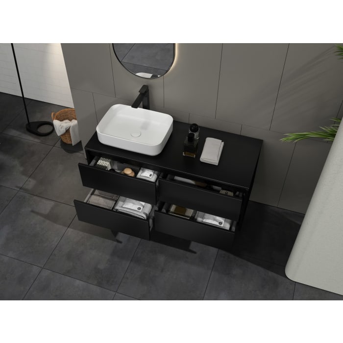 Art Waschtischkonsole 120 cm mit 4 Auszügen