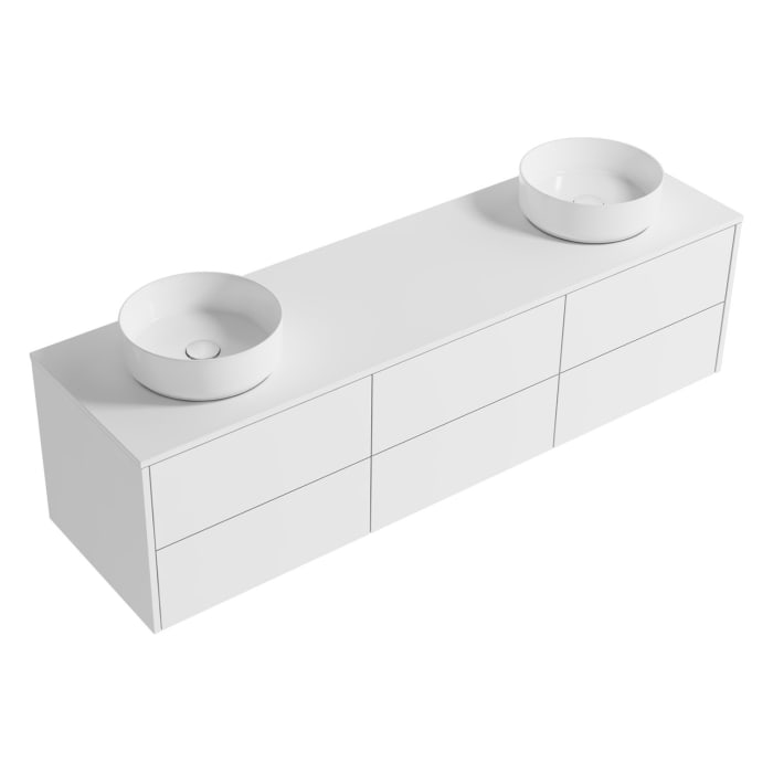 Art Waschtischkonsole 180 cm mit 6 Auszügen