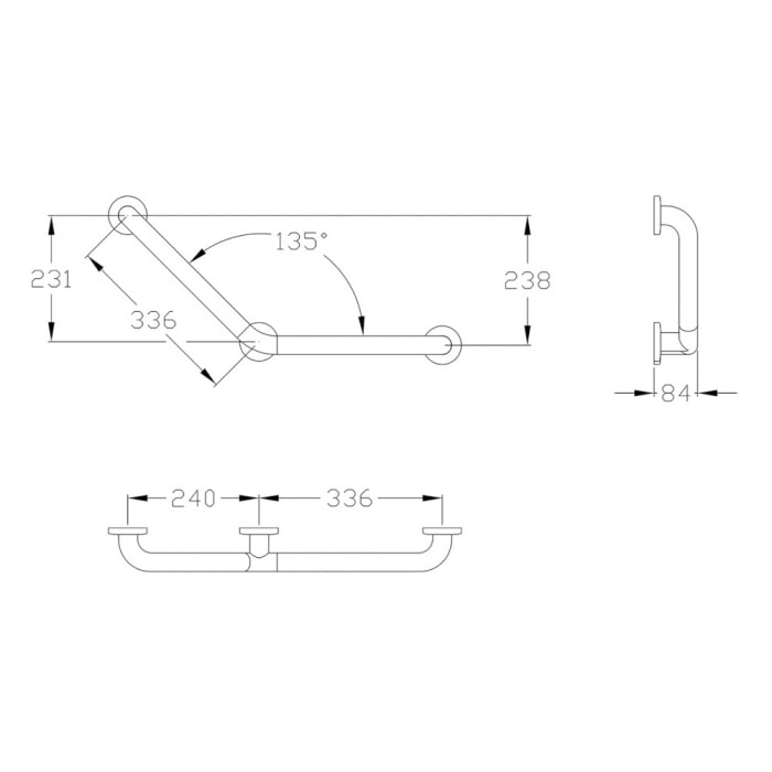 Silver Age System Winkelgriff 33,6 x 33,6 cm