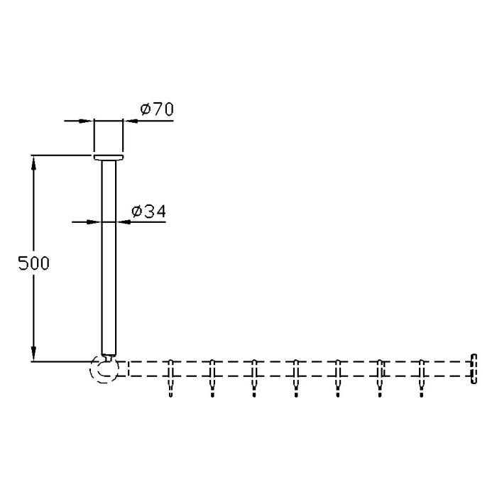 Silver Age System Abhängung 50 cm