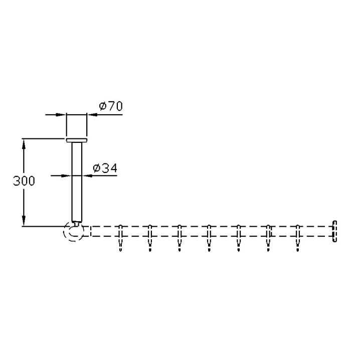 Silver Age System Abhängung 30 cm