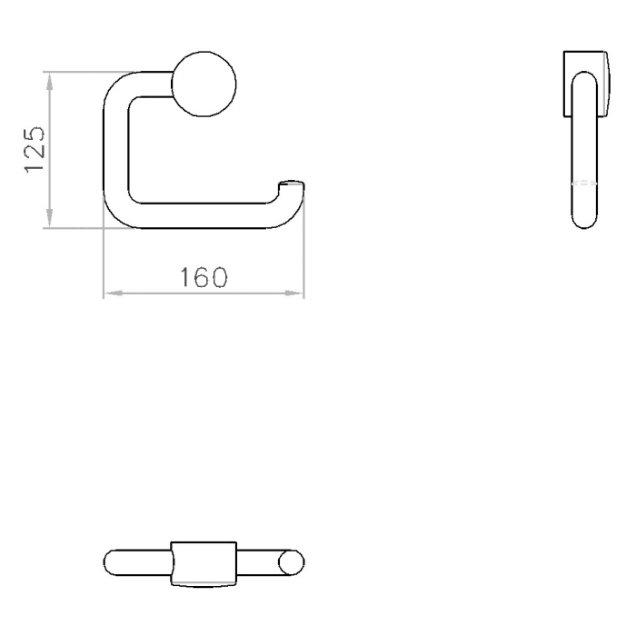 Silver Age System Papierhalter ohne Deckel