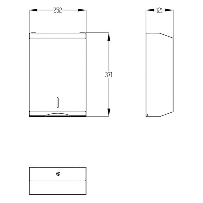 Silver Age System Handtuchspender 25,2 x 37,1 cm