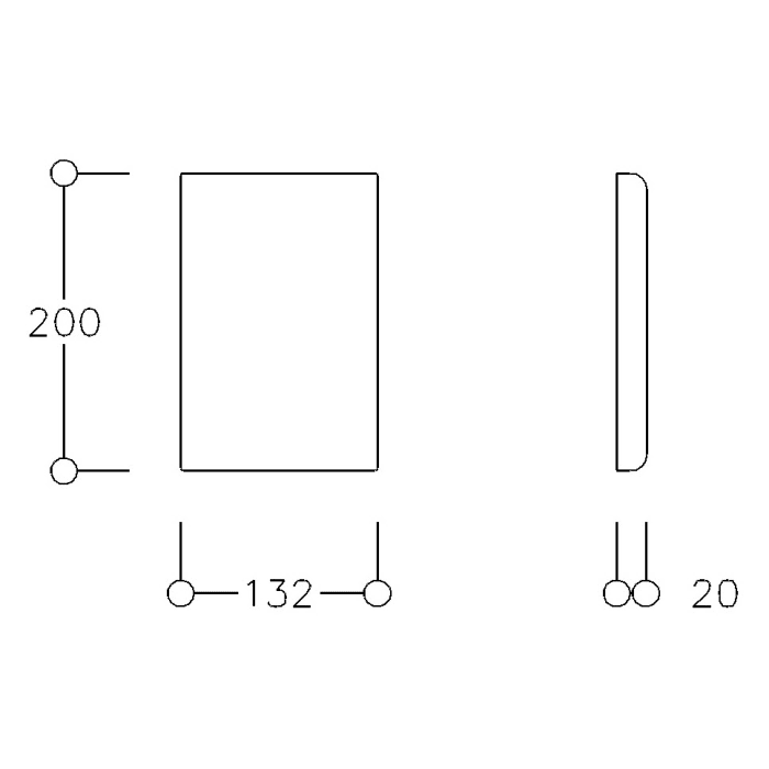 Silver Age System Grundplatte mit Blindabdeckung