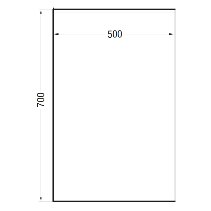 Loft 2.0 Ersatz-Spiegeltür 50 x 70 cm