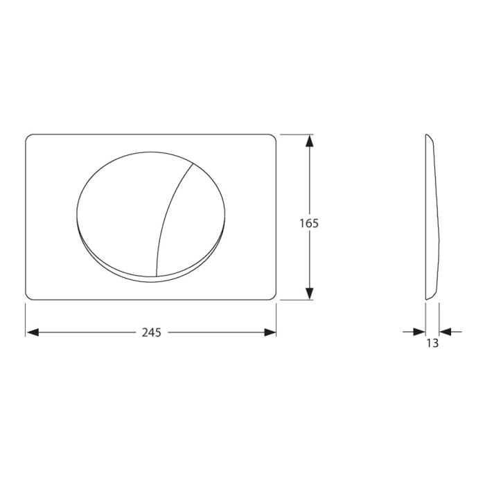 MEPA Ellipse Betätigungsplatte 2 Mengen Spültechnik