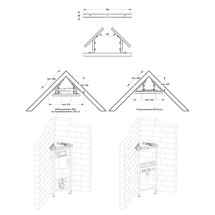 MEPA nextVIT Montagemodul Eckinstallation