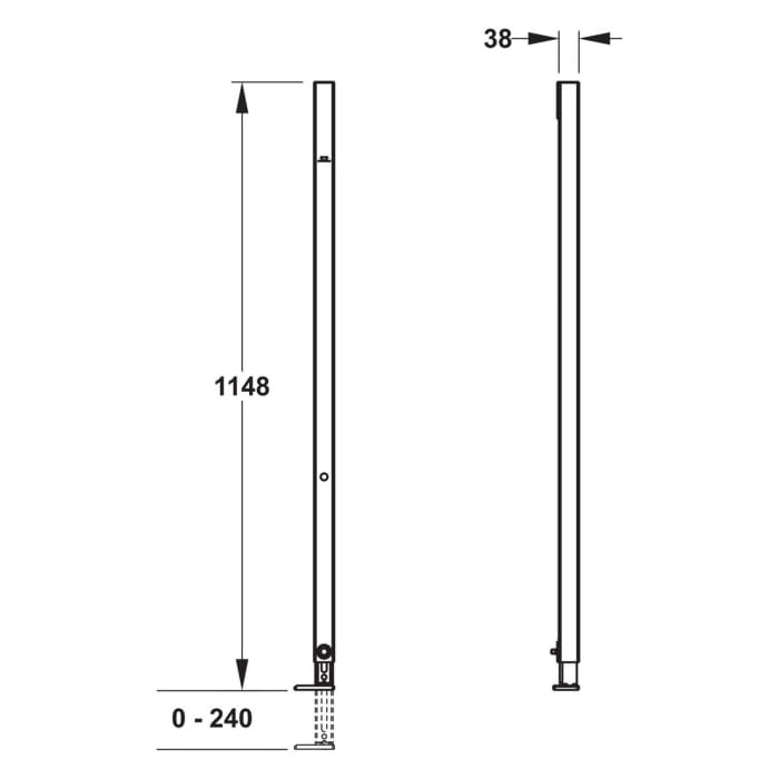 MEPA nextVIT C-Schiene für Schieneninstallation