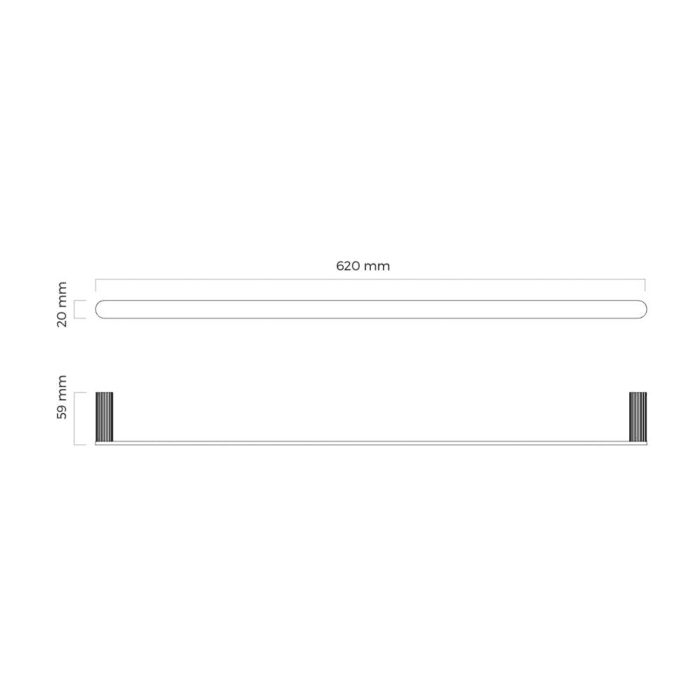 OLTENS Hamnes Handtuchstange einzeln 60 cm