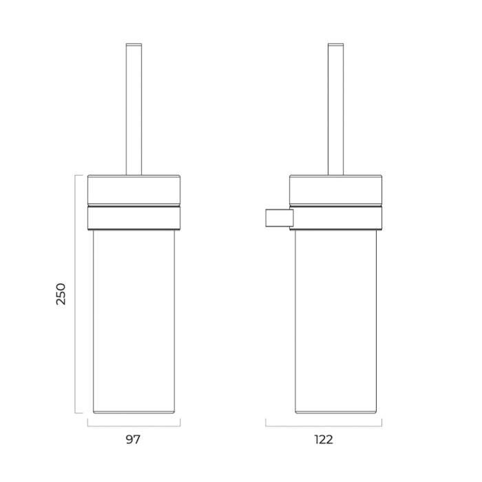 OLTENS Vernal Toilettenbürstengarnitur wandhängend