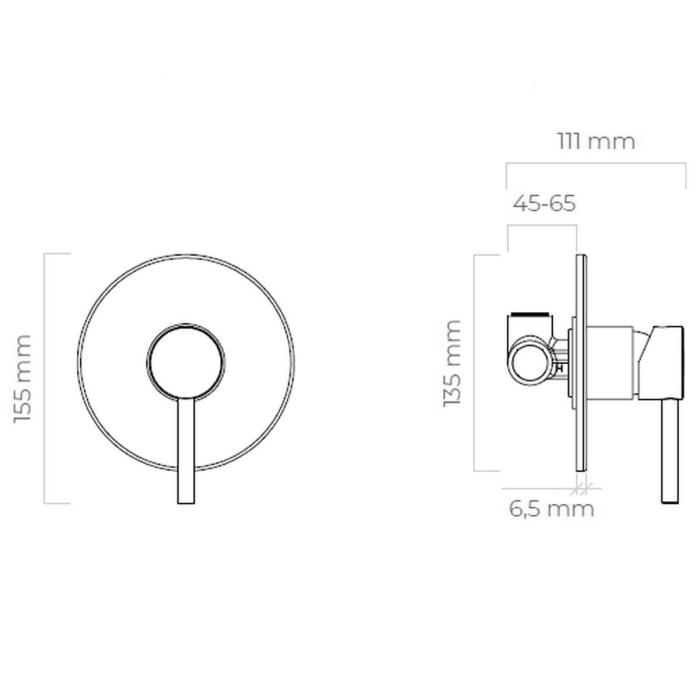 OLTENS Molle Unterputz-Duscharmatur für 1 Verbraucher