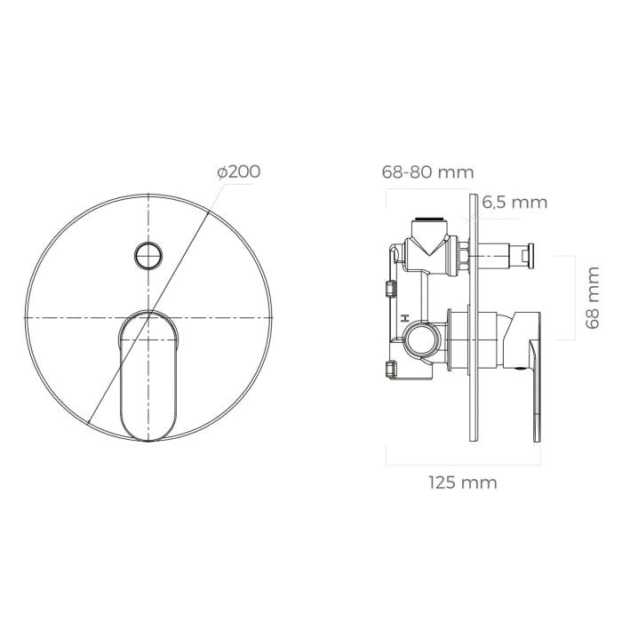 OLTENS Gulfoss Unterputz-Wannen- und  Duscharmatur