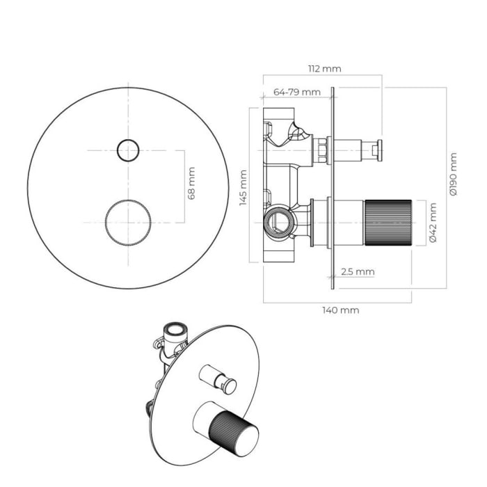 OLTENS Hamnes Unterputz-Wannen- und  Duscharmatur