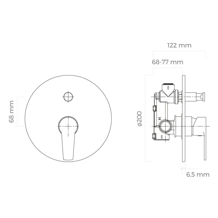 OLTENS Jog Unterputz-Wannen- und  Duscharmatur