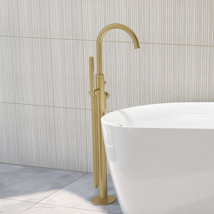 OLTENS Molle freistehende Wannen- und Duscharmatur