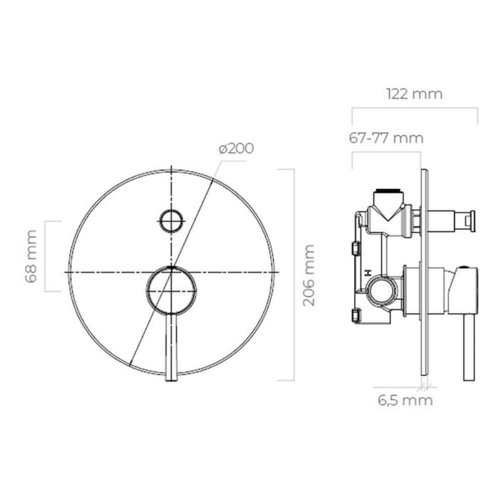 OLTENS Molle Unterputz-Wannen- und  Duscharmatur