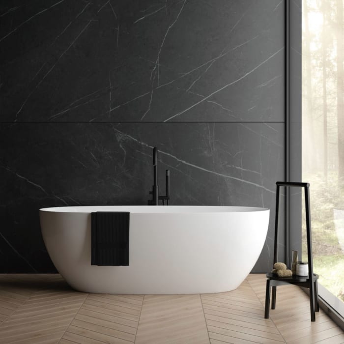 OLTENS Ebba freistehende Badewanne oval 170 x 80 cm