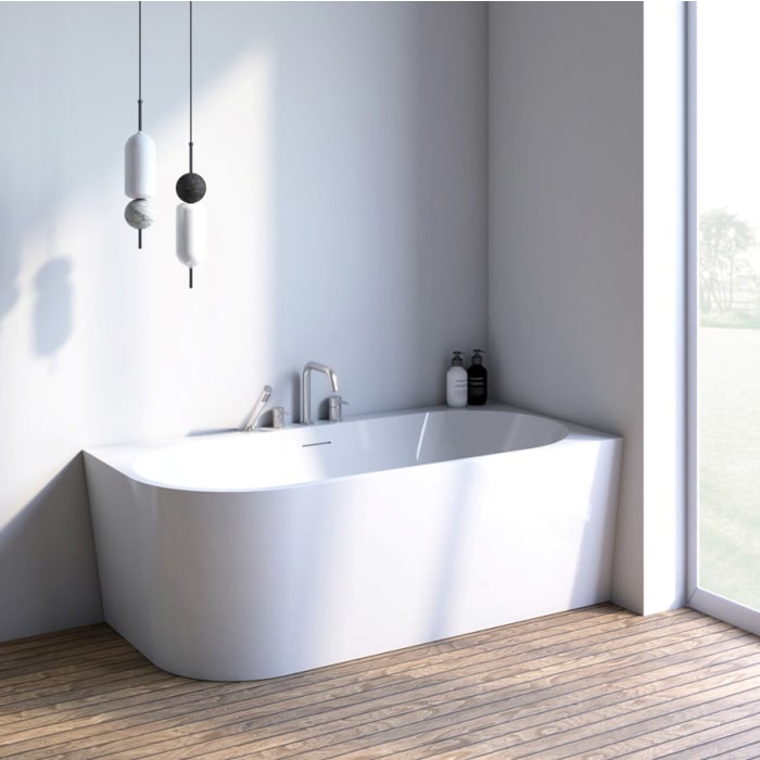 OLTENS Hulda freistehende Badewanne mit Ecke rechts 160 x 75 cm