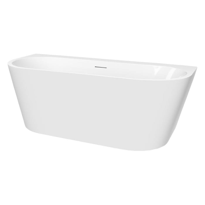 OLTENS Hulda wandmontierte Badewanne oval 170 x 80 cm
