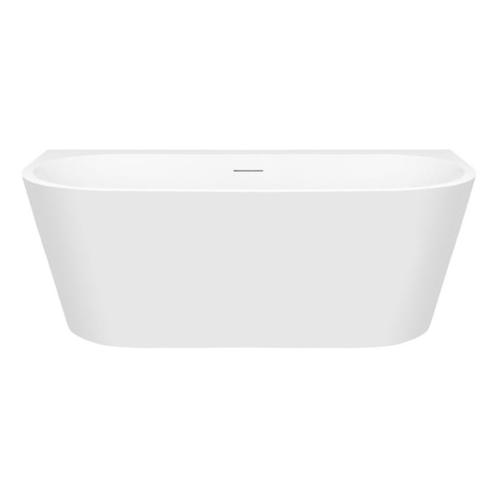 OLTENS Hulda wandmontierte Badewanne oval 170 x 80 cm