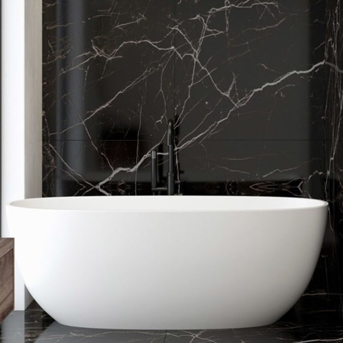 OLTENS Stora freistehende Badewanne oval 150 x 72 cm
