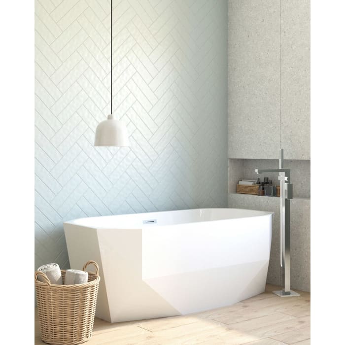 OLTENS Stygg freistehende Badewanne oval 160 x 73 cm