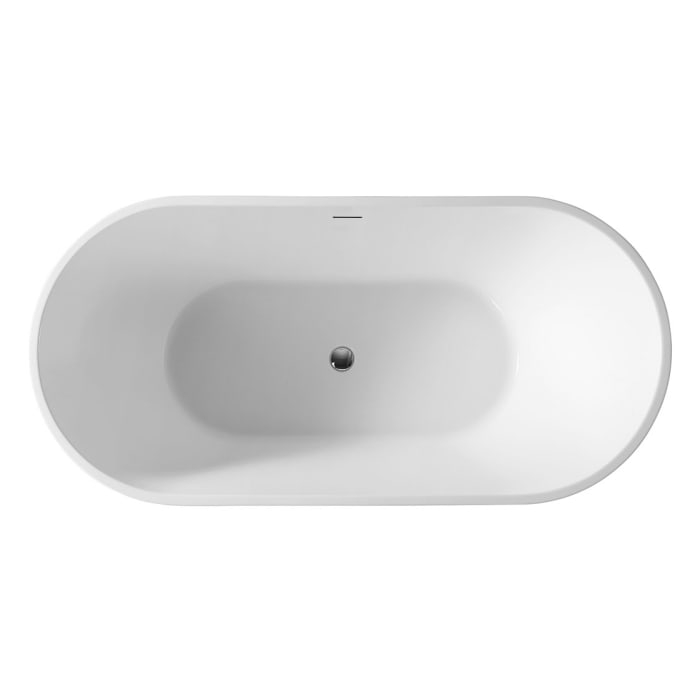 OLTENS Yrsa freistehende Badewanne oval 160 x 75 cm