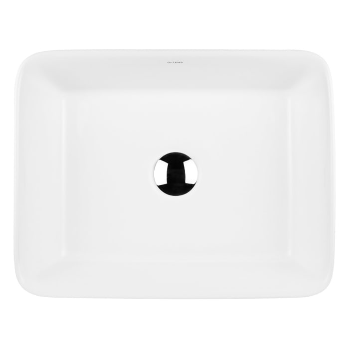 OLTENS Forde Aufsatzwaschbecken rechteckig 48 x 37 cm, mit SmartClean