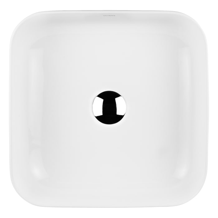 OLTENS Hadsel Aufsatzwaschbecken quadratisch 38,5 x 38,5 cm, mit SmartClean