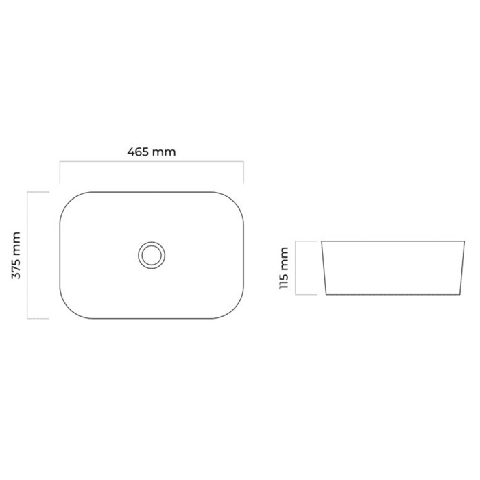 OLTENS Hamnes Aufsatzwaschbecken oval 46 x 37,5 cm, mit SmartClean