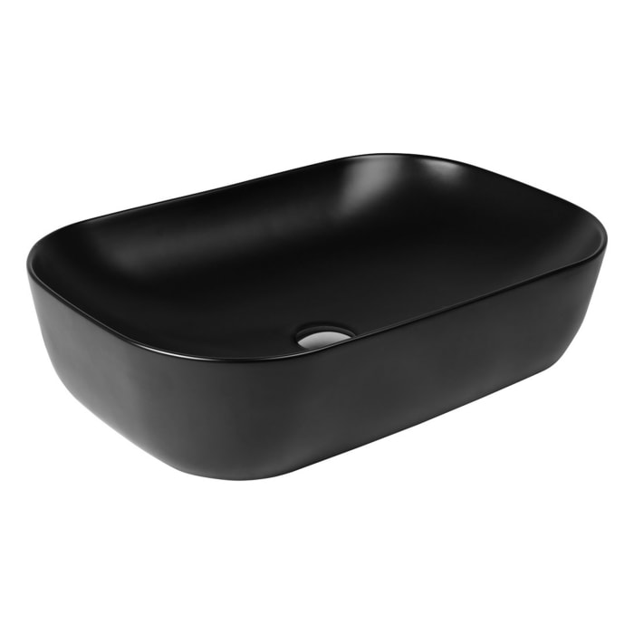 OLTENS Hamnes Aufsatzwaschbecken oval 61 x 40 cm, mit SmartClean