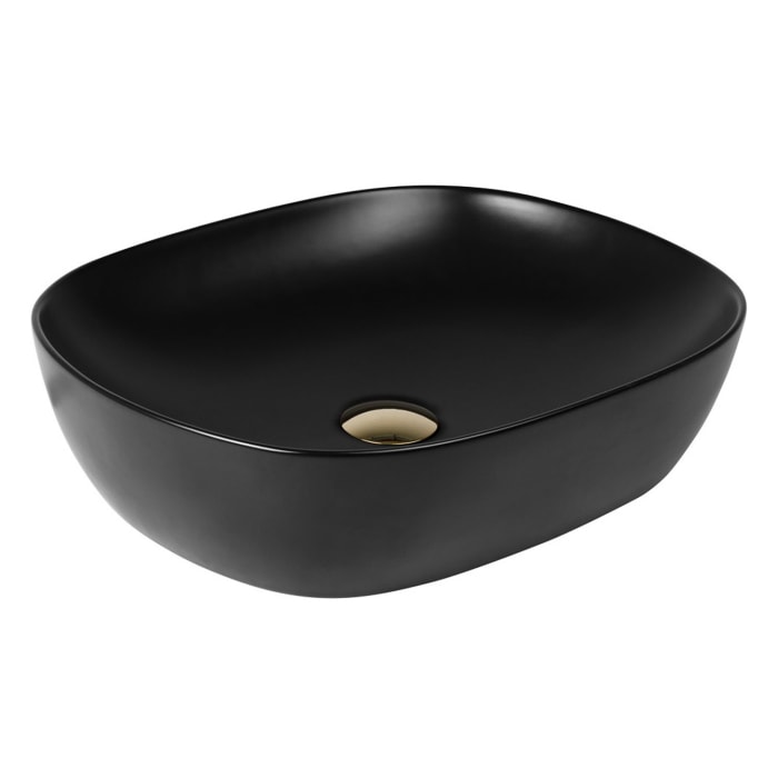 OLTENS Hamnes Aufsatzwaschbecken oval 49 x 39,5 cm, mit SmartClean