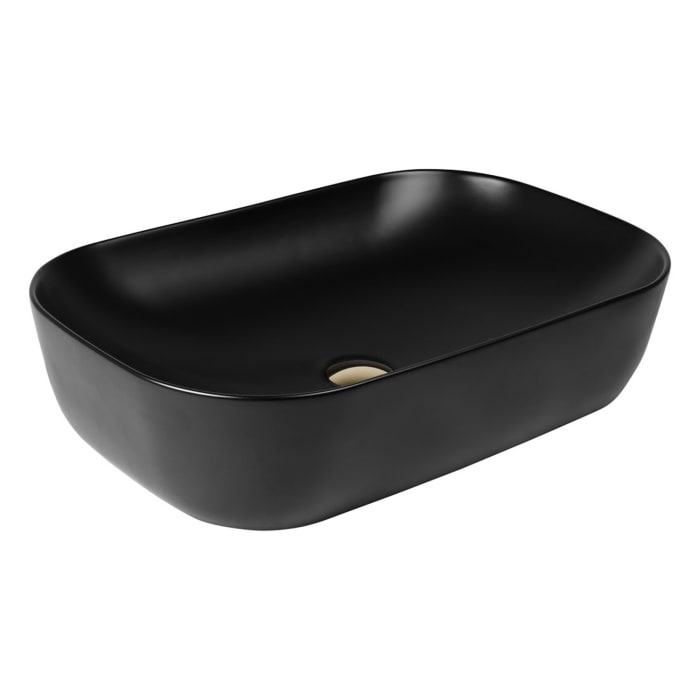 OLTENS Hamnes Aufsatzwaschbecken oval 61 x 40 cm, mit SmartClean