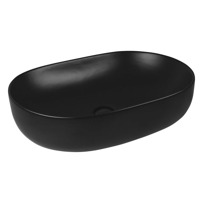 OLTENS Hamnes Thin Aufsatzwaschbecken oval 60,5 x 41,5 cm