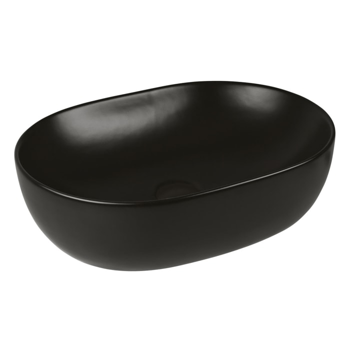 OLTENS Hamnes Thin Aufsatzwaschbecken oval 49,5 x 35,5 cm