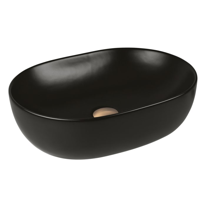 OLTENS Hamnes Thin Aufsatzwaschbecken oval 49,5 x 35,5 cm